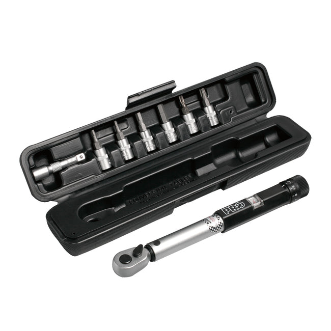 Torque Wrench Adjustable 3-15Nm with Sockets and Extension