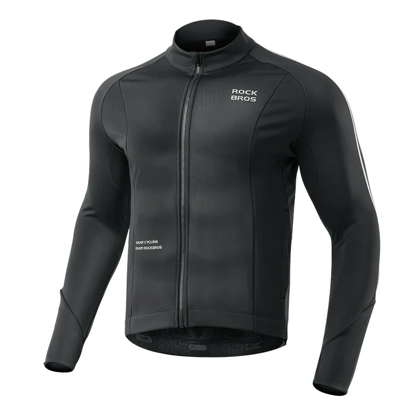 Load image into Gallery viewer, Cycling Long Sleeve Fleece Jersey for 32°F–50°F - Arvada Triathlon Company
