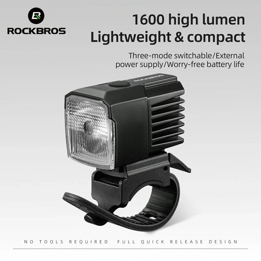 Front Light External Power Supply 1600LM USB-C - Arvada Triathlon Company