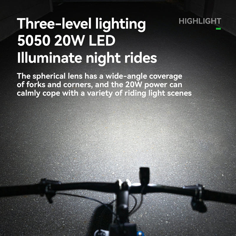 Load image into Gallery viewer, Front Light External Power Supply 1600LM USB-C - Arvada Triathlon Company
