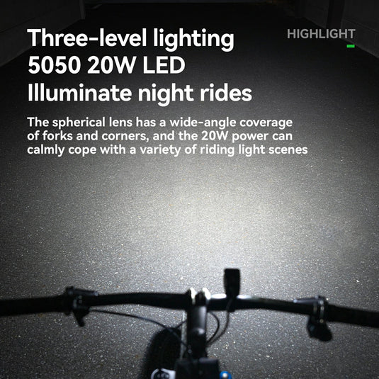 Front Light External Power Supply 1600LM USB-C - Arvada Triathlon Company