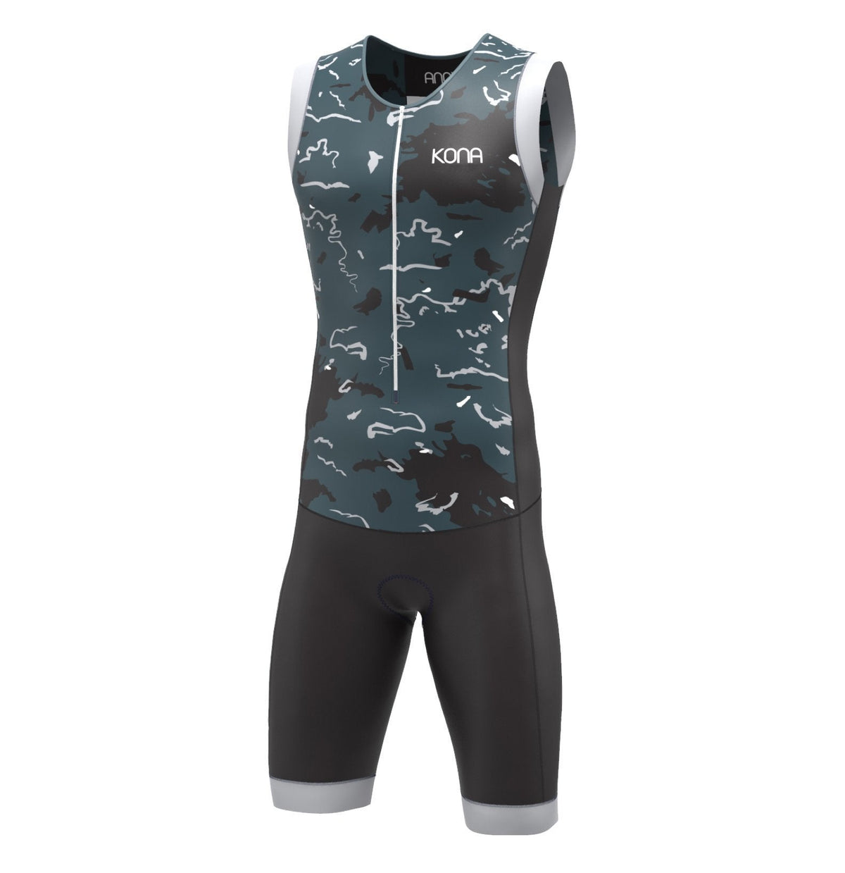 Kona Assault Men’s Triathlon Race Suit — Sleeveless Performance Tri Suit