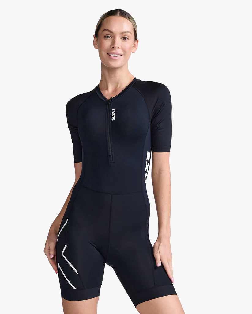 2XU Women's Full Sleeved Trisuit Blk/Blk Size XL