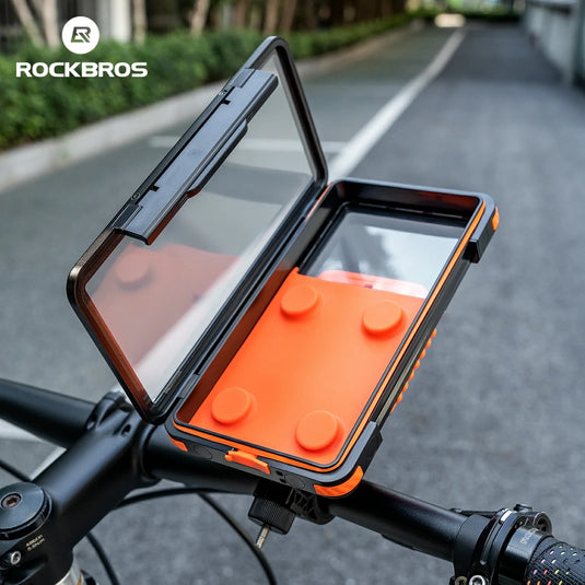 Magnetic Waterproof Bike Phone Holder Shock-Absorbing For 4.7–6.9‘’ - Arvada Triathlon Company