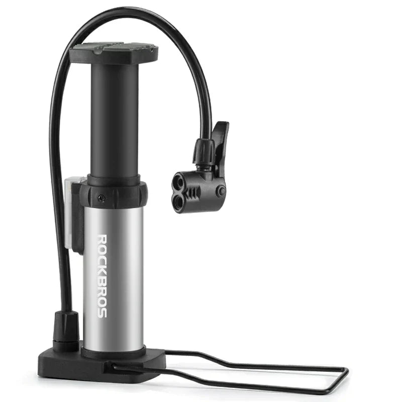 Load image into Gallery viewer, Mini Portable Aluminum Bike Floor Pump with Presta and Schrader 100PSI - Arvada Triathlon Company
