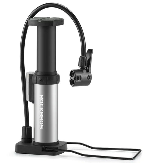 Mini Portable Aluminum Bike Floor Pump with Presta and Schrader 100PSI - Arvada Triathlon Company