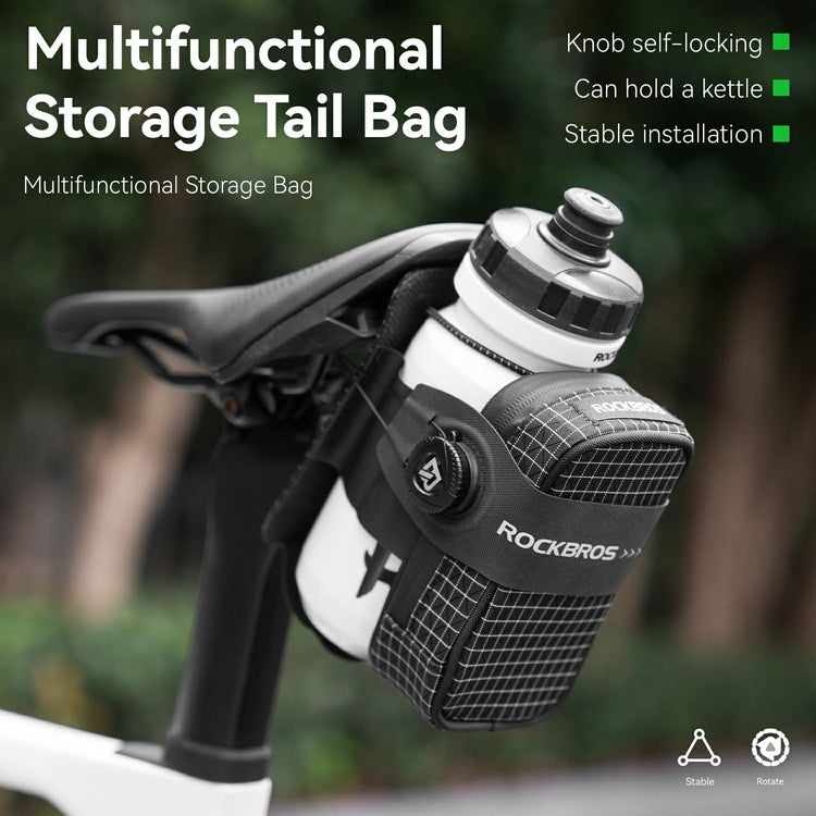 Multifunctional Cycling Storage Tail bag Saddle Bag Water Bottle Bag - Arvada Triathlon Company