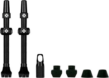 Muc-Off V2 Tubeless Valve Kit - Black, Pair