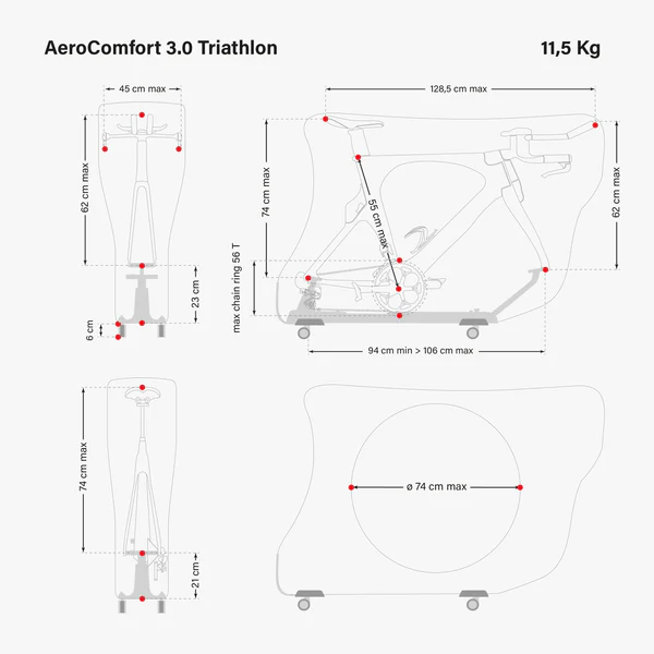 Load image into Gallery viewer, Scicon Aerocomfort 3.0 Triathlon Bike Travel Bag - Arvada Triathlon Company
