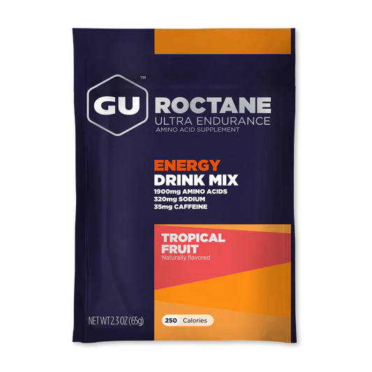 GU Roctane Energy Drink Mix Tropical Fruit single - Arvada Triathlon Company