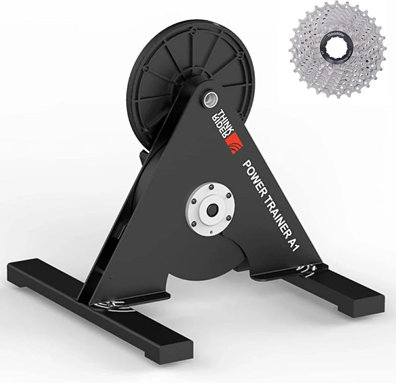 Load image into Gallery viewer, ThinkRider A1 Bike Trainer 11-Speed Cassette ANT+  Bluetooth Simulates 3% Slope - Arvada Triathlon Company
