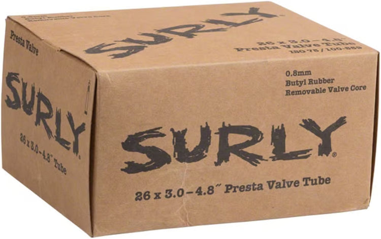Surly Plus Fat Bike Tube - 26+, 26  x  3.0 - 4.8, Presta Valve - Arvada Triathlon Company