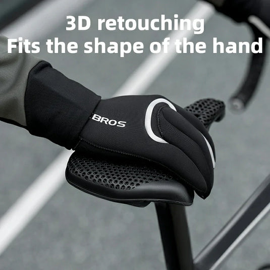 Winter Riding Gloves Water Repellent Full-Palm Silicone - Arvada Triathlon Company