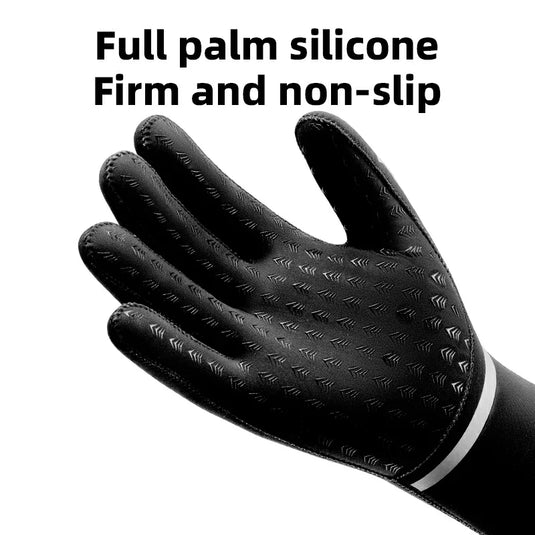 Winter Riding Gloves Water Repellent Full-Palm Silicone - Arvada Triathlon Company