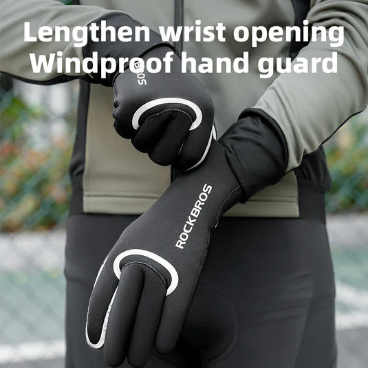Winter Riding Gloves Water Repellent Full-Palm Silicone - Arvada Triathlon Company