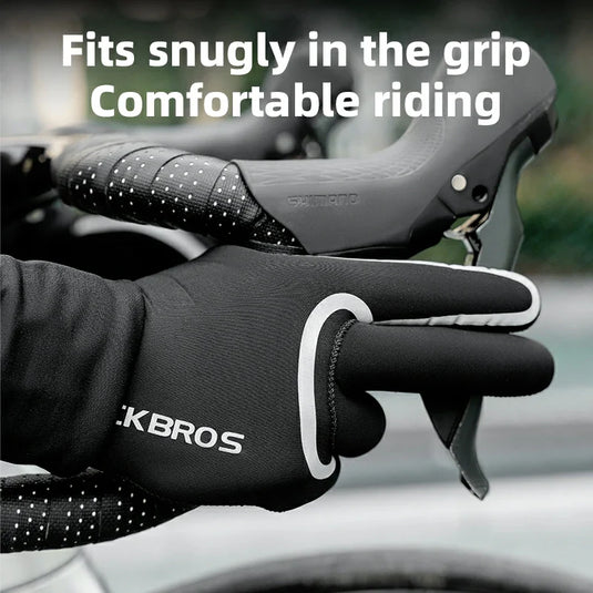 Winter Riding Gloves Water Repellent Full-Palm Silicone - Arvada Triathlon Company