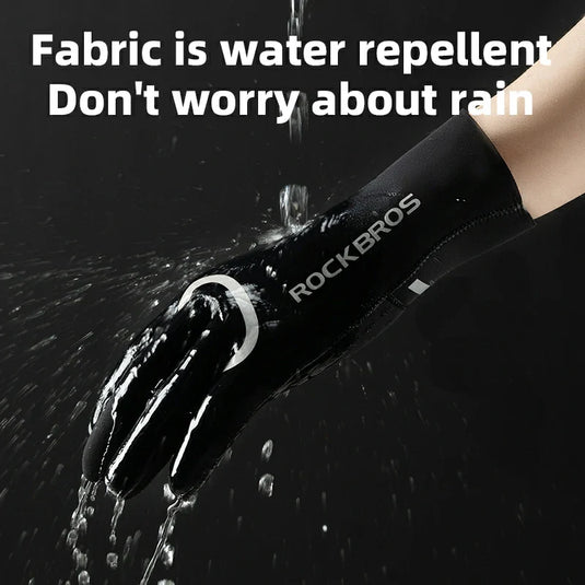Winter Riding Gloves Water Repellent Full-Palm Silicone - Arvada Triathlon Company