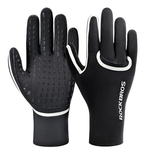 Winter Riding Gloves Water Repellent Full-Palm Silicone - Arvada Triathlon Company