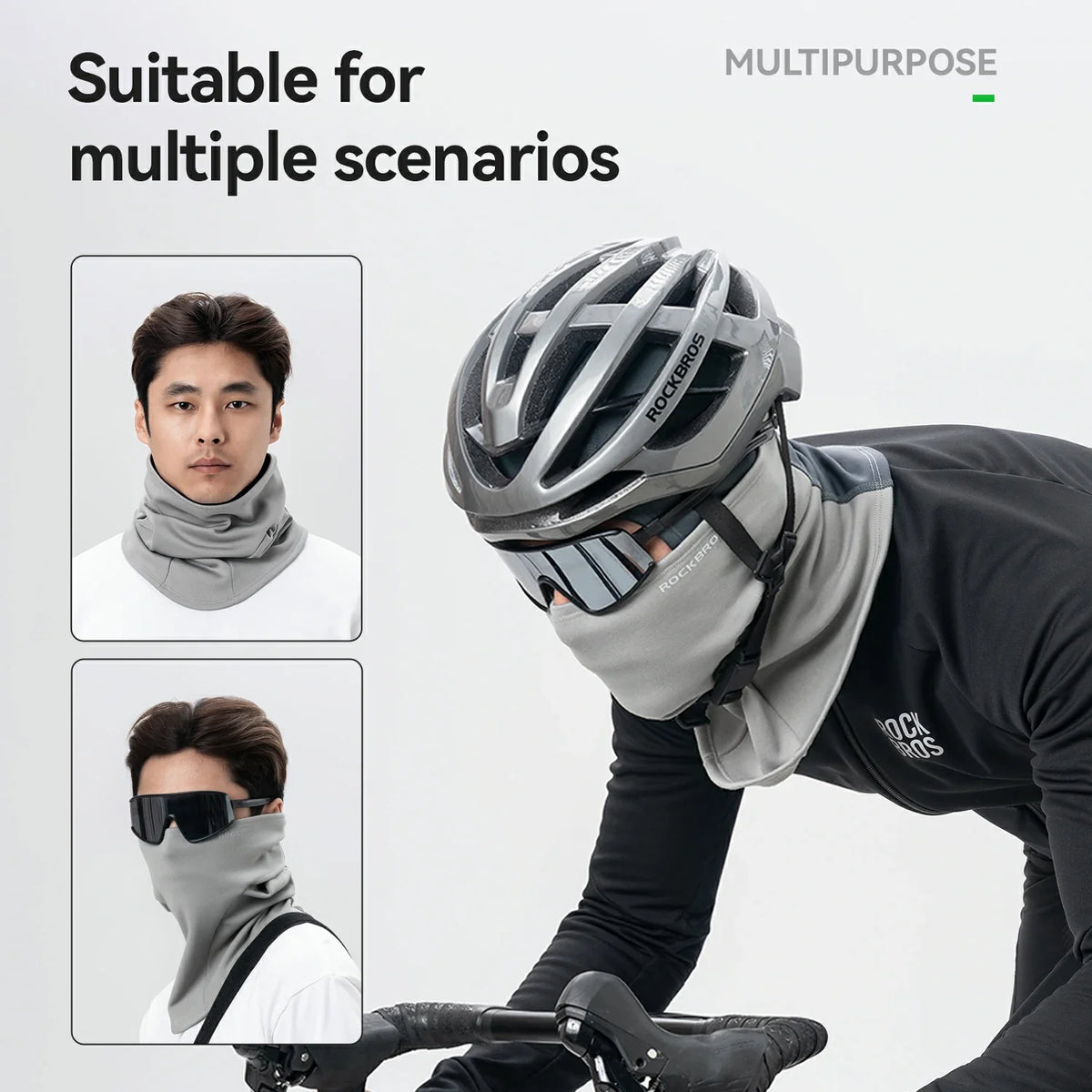 Winter Fleece Balaclava Helmet Liner for 15°F-50°F - Arvada Triathlon Company