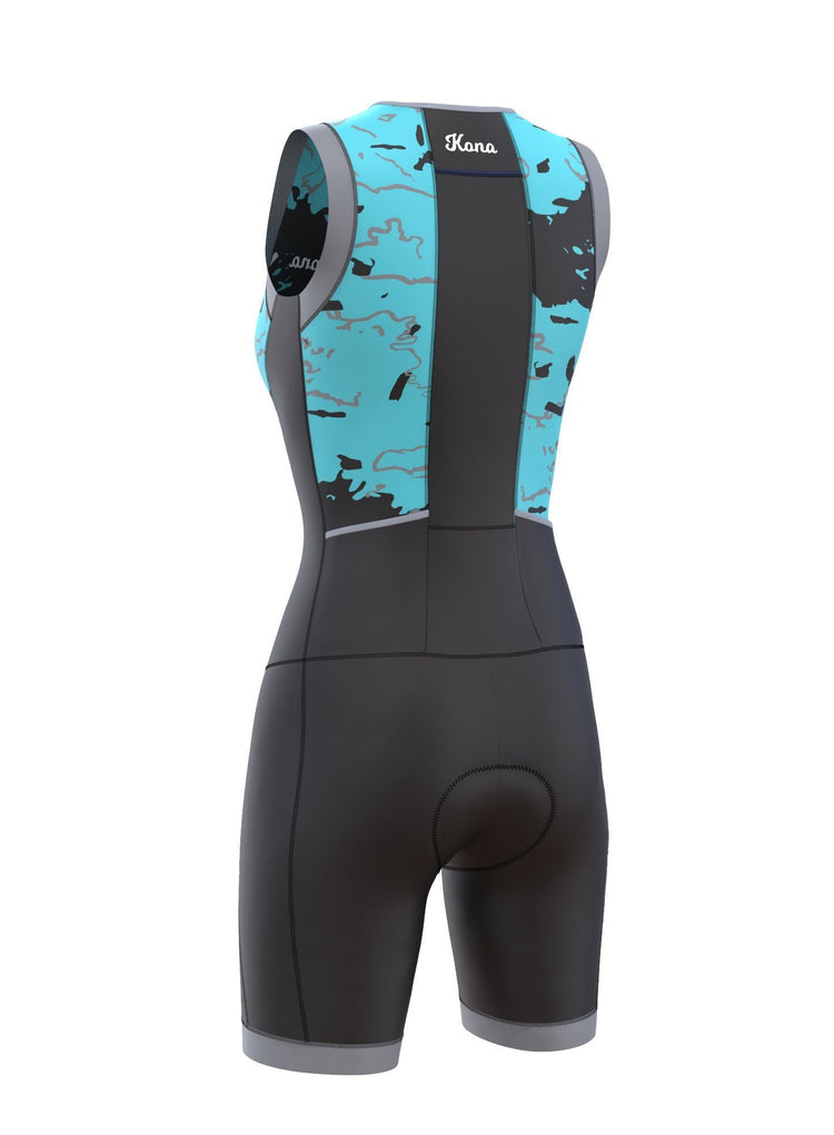 Women’s Kona Assault Triathlon Race Suit — Sleeveless Performance Tri Suit