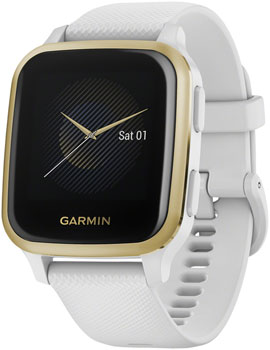 Garmin Venu Sq GPS Watch - White - The Tri Source