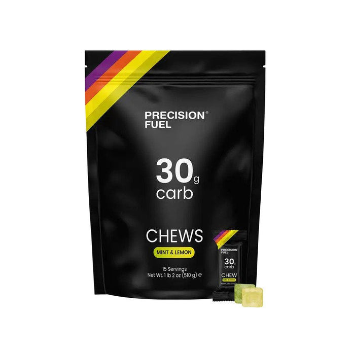Precision Fuel 30 Energy Chew Mint and Lemon, Bag of 15 - The Tri Source