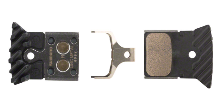 Shimano Metal Disc Brake Pad (L04C) w/Fin & Spring - The Tri Source
