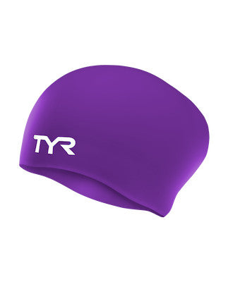 TYR Long Hair Wrinkle-Free Silicone Swim Cap - The Tri Source
