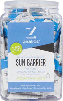Zealios Sun Barrier SPF 45 Sunscreen, 10ml Single Use Packets - The Tri Source