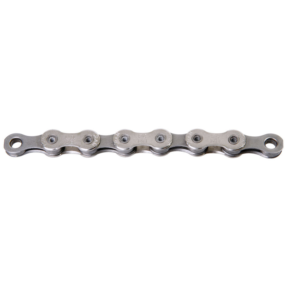 SRAM PC-1071 10-Speed Chain w/ PowerLock, 114 Links, Nickel/Grey - The Tri Source