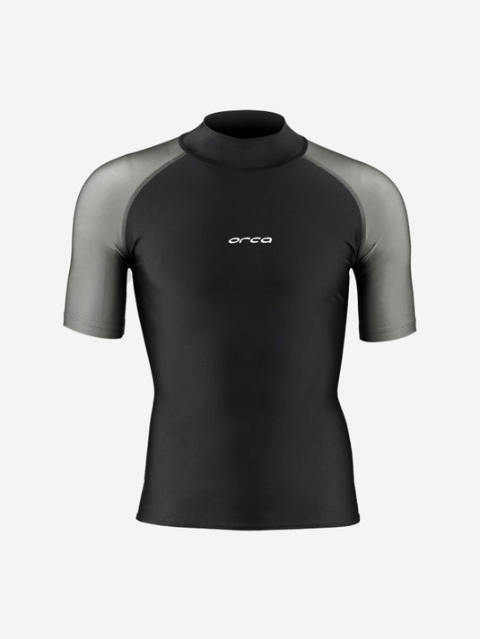 Men's Orca Bossa Black Rash Vest Surf T-Shirt - Arvada Triathlon Company