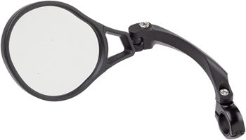 MSW Handlebar Mirror - Flat Bar, Left Side, HD Glass Lens - Arvada Triathlon Company