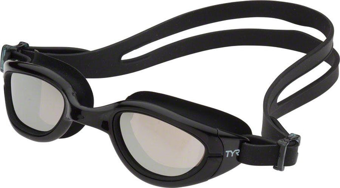 TYR Special Ops 2.0 Femme Polarized Goggles, Silver/Black - The Tri Source
